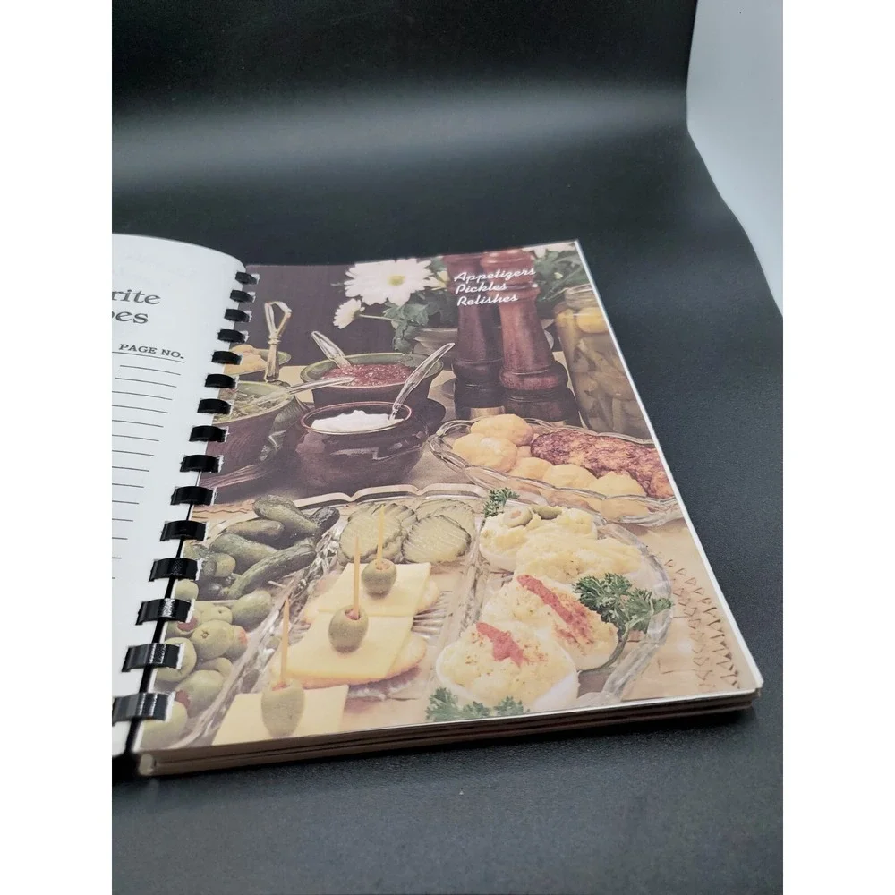 Cookbook spiral bound A Book of Favorite Recipes by Love Memorial Church NC Gold